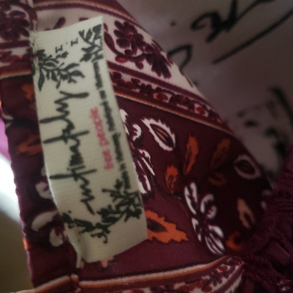 Free People Intimately Backless Red and Purple Maxi Dress Size M New - Picture 7 of 8